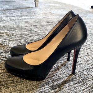 Christian Louboutin Black Leather Pump